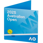 2025 RAM $2 Privy Mark Colour Coin in Folder Australian Open  | Men's & Women's Set of 2