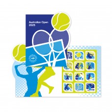 2025 Australian Open 120th Anniversary Australian Stamp Sheets Collector Folder - Mint