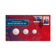 2025 King Charles III 77th Birthday Three Coin Set PNC  2025 King Charles III 77th Birthday Three Coin Set PNC
