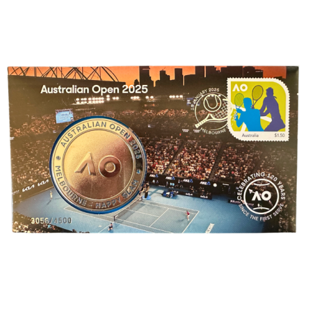 2025 Australian Open AO 120th Anniversary Medallion FDC Cover