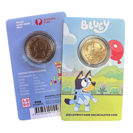 2024 RAM $1 Privy Mark Bluey Coin-In-Card | Bluey