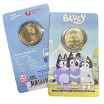 2024 RAM $1 Privy Mark Bluey Coin-In-Card | Stripe, Trixie & Nana