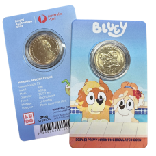 2024 RAM $1 Privy Mark Bluey Coin-In-Card | Rad & Frisky