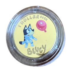 2024 $1 Bluey AlBr Coloured Proof Coin | 5000 Mintage