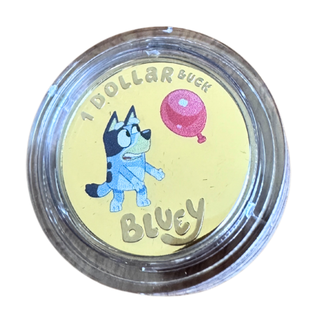 2024 $1 Bluey AlBr Coloured Proof Coin | 5000 Mintage