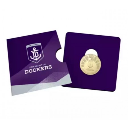 2024 AFL & AFLW Team Uncirculated $1 Coin in Card | Fremantle Dockers