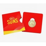 2024 AFL & AFLW Team Uncirculated $1 Coin in Card | Gold Coast Suns