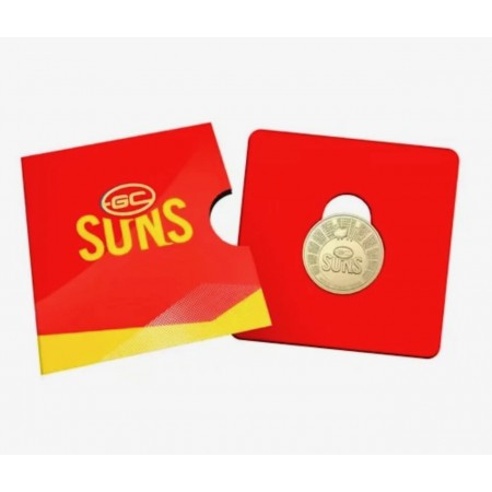 2024 AFL & AFLW Team Uncirculated $1 Coin in Card | Gold Coast Suns