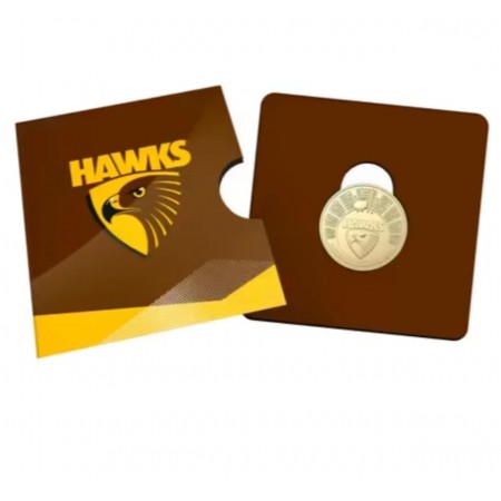2024 AFL & AFLW Team Uncirculated $1 Coin in Card | Hawthorn Hawks