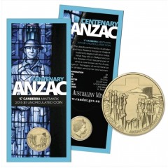 2015 Australian $1 RAM Uncirculated Coin | Centenary ANZAC 'C' Mintmark