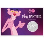 2024 Tuvalu Pink Panther 60 Years $1 1oz 99.9% Silver - Frosted UNC Coin Perth Mint 2024 Tuvalu Pink Panther 60 Years $1 1oz 99.9% Silver - Frosted UNC Coin Perth Mint