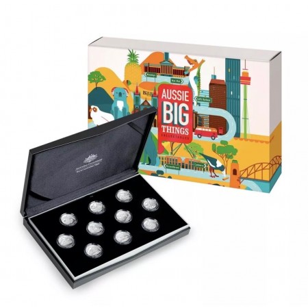2023 RAM Aussie Big Things Complete 10 Coin Collector Box Set  | $1 Silver Proof Coins