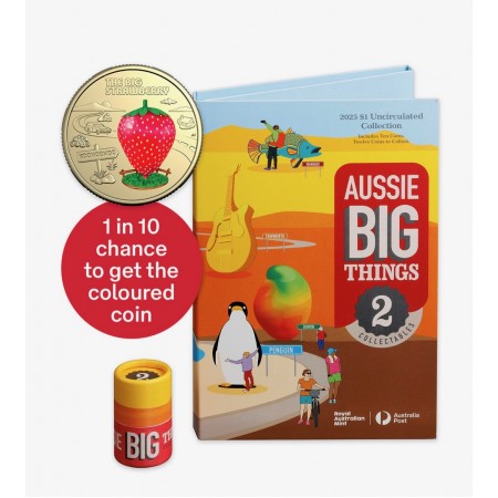 2025 RAM Aussie Big Things 2 Coin Tube & Folder Collector Set  | $1 Coins 2025 RAM Aussie Big Things 2 Coin Tube & Folder Collector Set  | $1 Coins