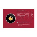 2026 Australian Lunar Year of the Horse Perth Mint Uncirculated 0.5g Gold Proof Button Coin | $2