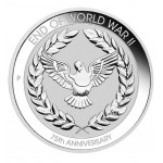 End of WWII 75th Anniversary 2020 1/10 oz Silver Coin in Card