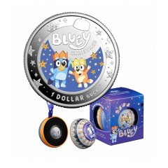 2025 RAM $1 Coloured Fine Silver Proof Coin | Bluey Christmas