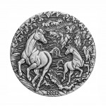 Australian Lunar Series III 2026 Year of the Horse 2oz Silver Antiqued Coin