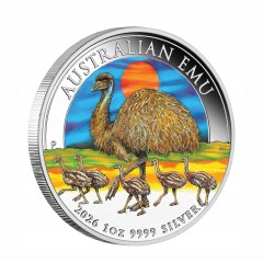 Australian Emu 2026 1oz Silver Coloured Coin