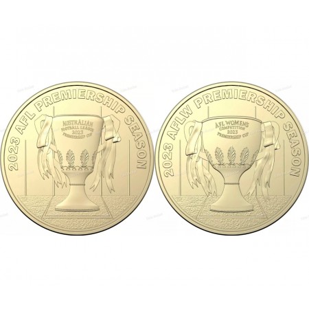 2023 AFL & AFLW Premiership Season Uncirculated $1 Coins | 2 x Sealed Bags of 20