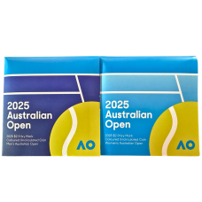 2025 RAM $2 Privy Mark Colour Coin in Folder Australian Open  | Men's & Women's Set of 2