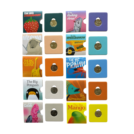 2025 Aussie Big Things 2 $1 Full Set of 10 Uncirculated Carded RAM Coins