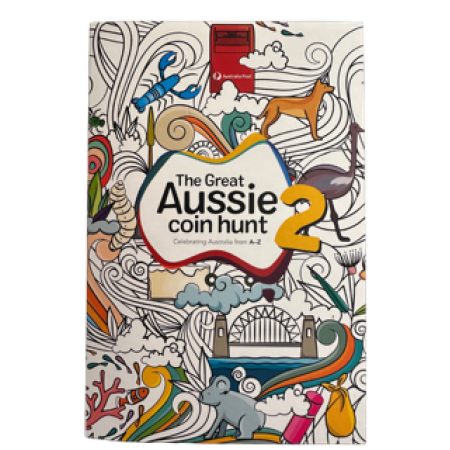 2021 Great Aussie Coin Hunt 2 Empty Presentation Folder Holds 26 x $1 Coins