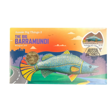 The Big Barramundi Postal Numismatic Cover Aussie Big Things 2 PNC | 2025 The Big Barramundi Postal Numismatic Cover Aussie Big Things 2 PNC | 2025