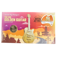 The Big Golden Guitar Postal Numismatic Cover Aussie Big Things 2 PNC | 2025 The Big Golden Guitar Postal Numismatic Cover Aussie Big Things 2 PNC | 2025
