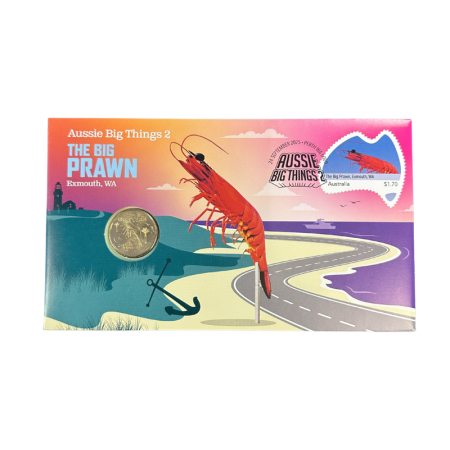 The Big Prawn Postal Numismatic Cover Aussie Big Things 2 PNC | 2025 The Big Prawn Postal Numismatic Cover Aussie Big Things 2 PNC | 2025