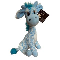 Teddy & Friends Brand Soft Blue Gerry Giraffe Plush Toy 33cm