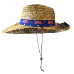 My Australia Cowboy Style Straw Hat with Ribbon |  Australia Flag