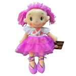 Teddy & Friends Brand Annabelle Ballerina Soft Rag Doll | Purple 35cm