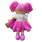 Teddy & Friends Brand Annabelle Ballerina Soft Rag Doll | Purple 35cm