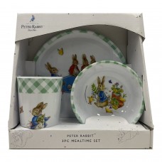Beatrix Potter Peter Rabbit Melamine 3 Piece Meal Time Set