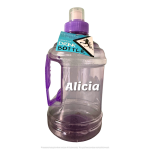 Sports Purple Plastic Drink Flask Bottle with Name | 2 Litre Capacity