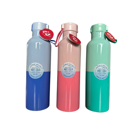 IS Gift Duotone Stainless Steel Hot Cold Drink Flask Bottle | 550ml