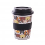 IS Gift The Dog Collective Wheat Straw Travel Cup & Cutlery Set | Black & Grey