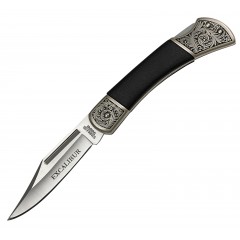 Excalibur Royal Black Prince Stainless Surgical Steel 105mm Folding Knife