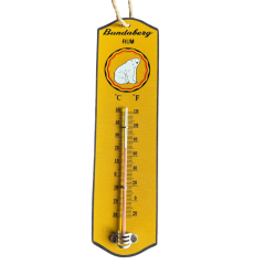 Rustic Look Bundy Bundaberg Rum Hanging Tin Thermometer | 27 x 7 cm
