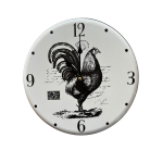 Vintage Antique Rooster Small Country Wall Clock | 29cm