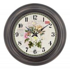 French Antique Style Carte Postale Ornate Country Wall Clock | 43cm