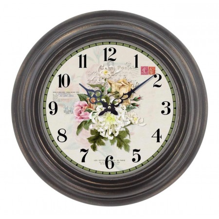 French Antique Style Carte Postale Ornate Country Wall Clock | 43cm