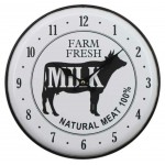 Fresh Milk Farmers Market Cow Large Country Wall Clock | 62cm