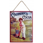 Vintage Look Cadbury's Cocoa Hanging Tin Sign | 29 x 40 cm