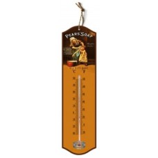 Vintage Look Pears Soap Dirty Boy Hanging Tin Thermometer | 27 x 7 cm