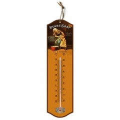 Vintage Look Pears Soap Dirty Boy Hanging Tin Thermometer | 27 x 7 cm