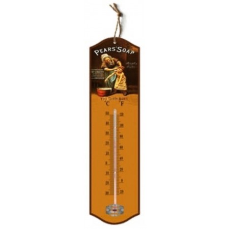 Vintage Look Pears Soap Dirty Boy Hanging Tin Thermometer | 27 x 7 cm