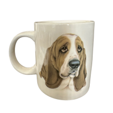 Classic Double Side Print Dog Theme Coffee Ceramic Mug | Hound Dog