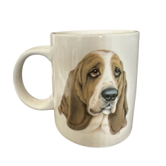 Classic Double Side Print Dog Theme Coffee Ceramic Mug | Hound Dog