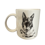 Classic Double Side Print Dog Theme Coffee Ceramic Mug | German Shepherd
